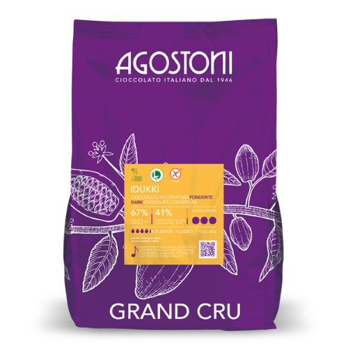 Agostoni Idukki 67% Dark Chocolate Kosher Parve 4KG